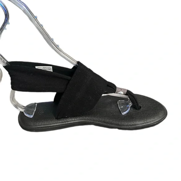 Sanuk Black Yoga Shoes Size 8 1/2 - Picture 5 of 7